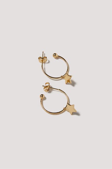 Star Hoop Earrings