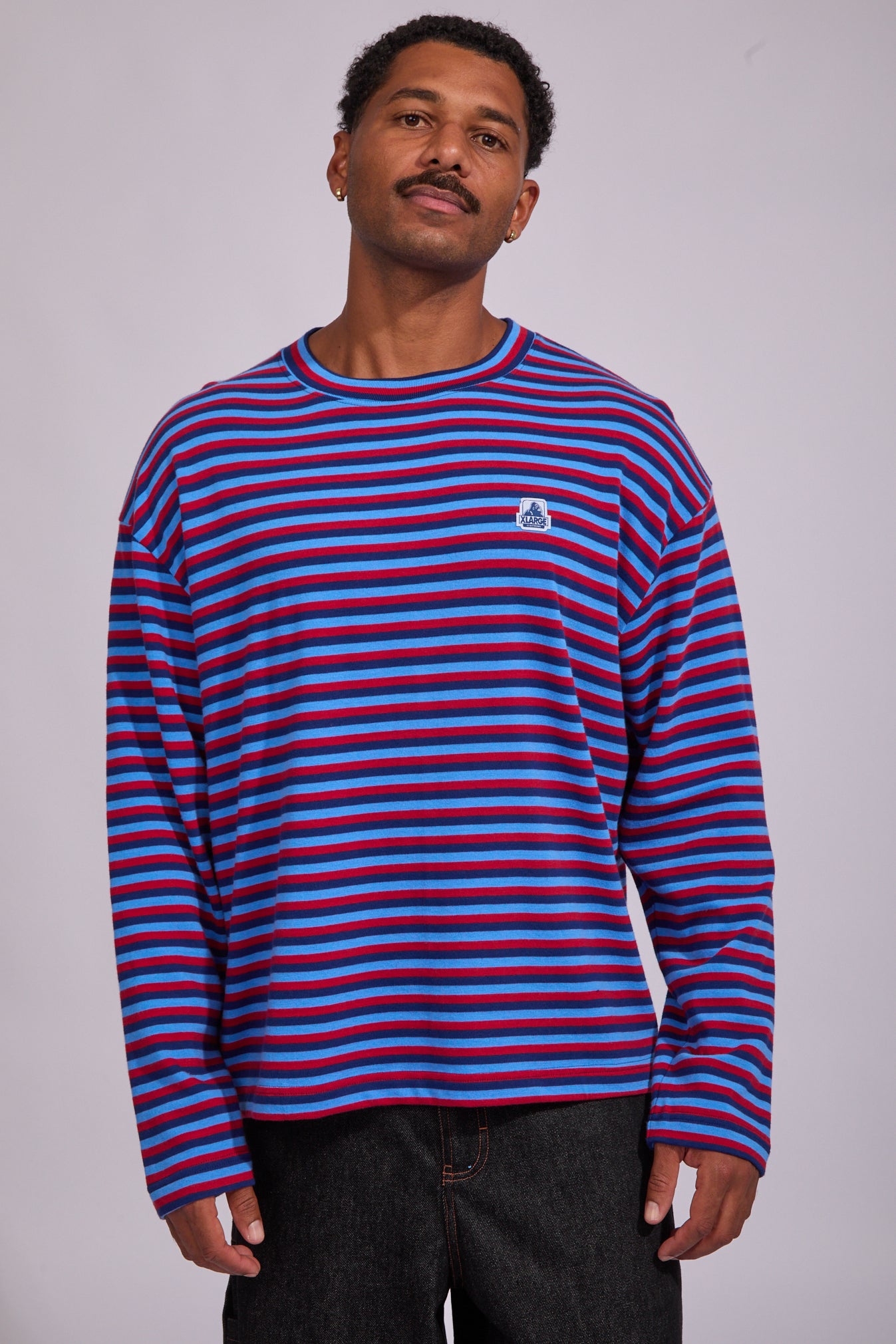 Stripe Gorilla Long Sleeve T Shirt | North Beach