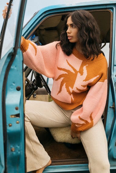 Sunswirl Knit Sweatshirt
