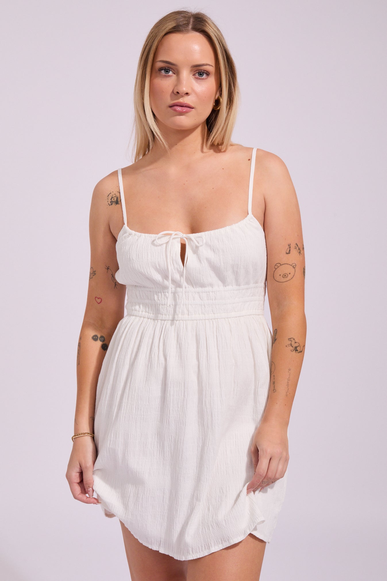 Billabong Women's Sweet On You Mini Dress Salt Crystal main image 1