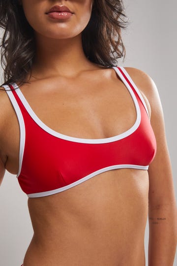 The 90's Duo Crop Bikini Top
