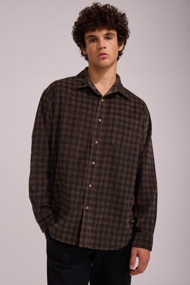 Thrills Union Cord Check Long Sleeve Shirt