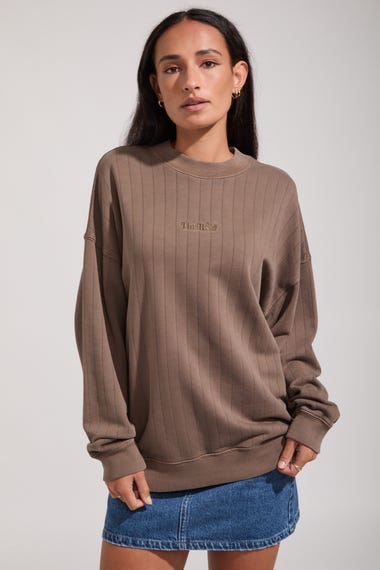 Workwear Rib Cocoon Panel Crew Sweatshirt