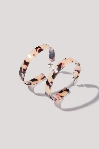 Tortoiseshell Hoop Earrings