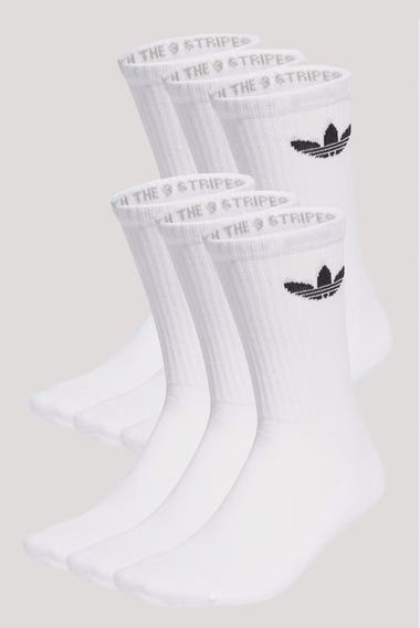 Trefoil Crew Socks 6 Pack
