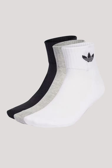 Trefoil Mid Ankle Sock 3 Pack