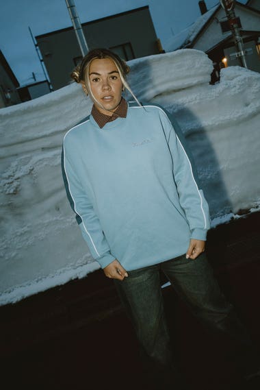 Two Timer Panelled Crew Fleece Sweatshirt