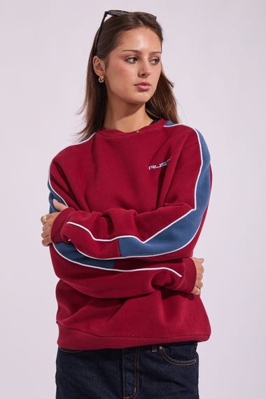 Two Timer Panelled Crew Fleece Sweatshirt