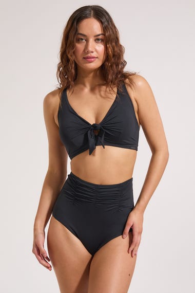 Underwire Tie Front Dd/e Cup Bikini Top