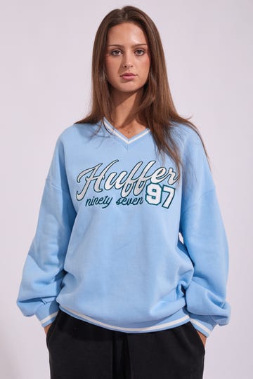 Girlfriend Mvp V Neck Sweatshirt