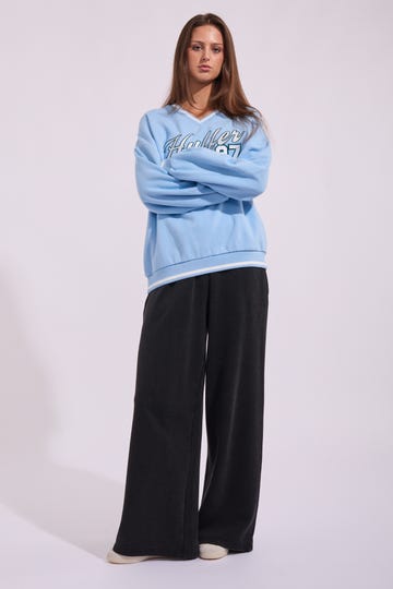 Girlfriend Mvp V Neck Sweatshirt