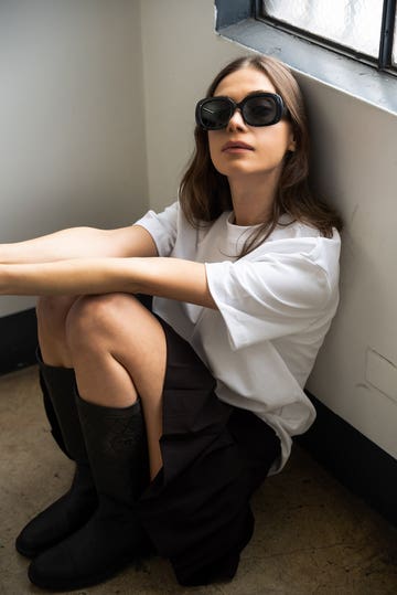 NeW ! Valerie OTRA Black Sunglasses Valerie Sunglasses - Black/Smoke - ivory & birch main image 3
