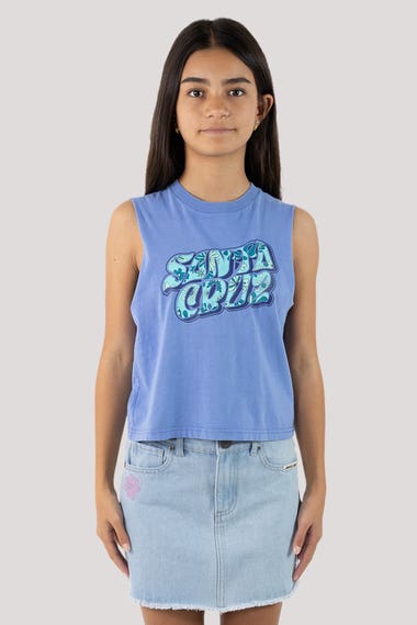 Youth Vibes Fill Front Muscle Tank Top