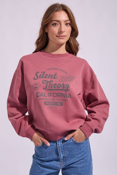 Vintage Denim Crew Sweatshirt