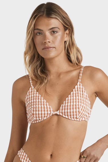 Wave Check Reese Underwire Bikini Top