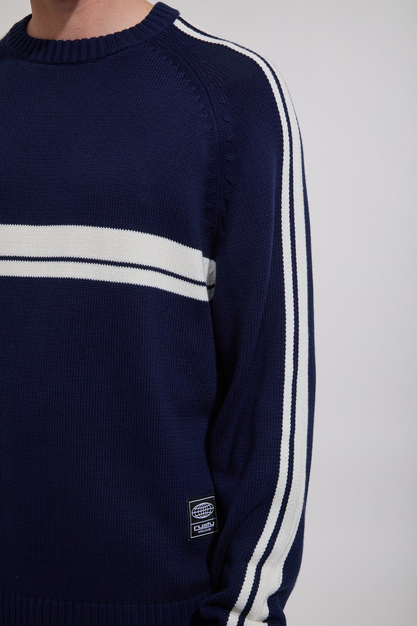 White Lines 2.0 Knit Crew Sweatshirt | North Beach