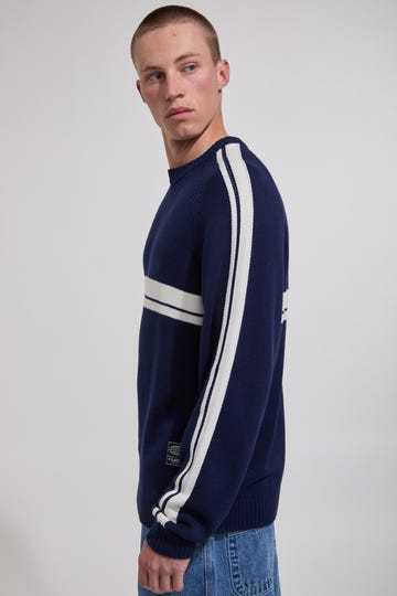 White Lines 2.0 Knit Crew Sweatshirt