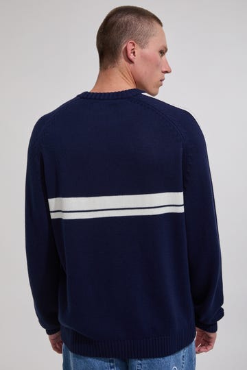 White Lines 2.0 Knit Crew Sweatshirt