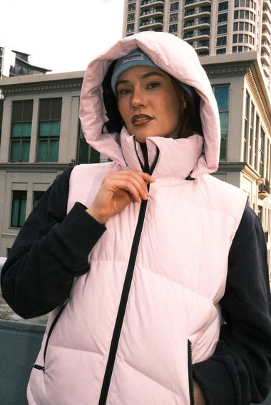 Block Down Puffer Vest