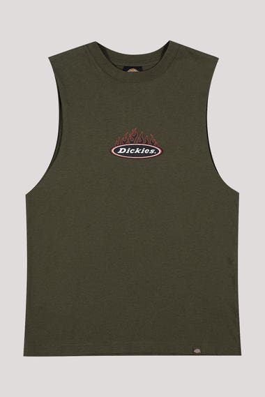 Youth Fire Boy Muscle Tank