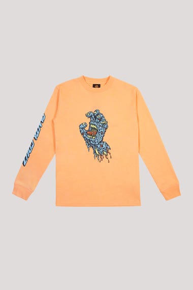 Youth Decaying Hand Strip Long Sleeve T Shirt